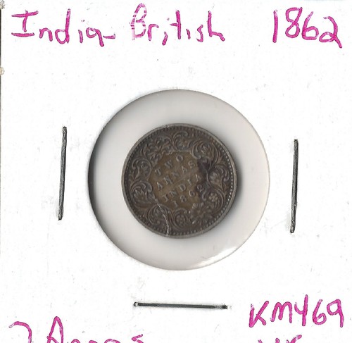 Coin india annas - (british),